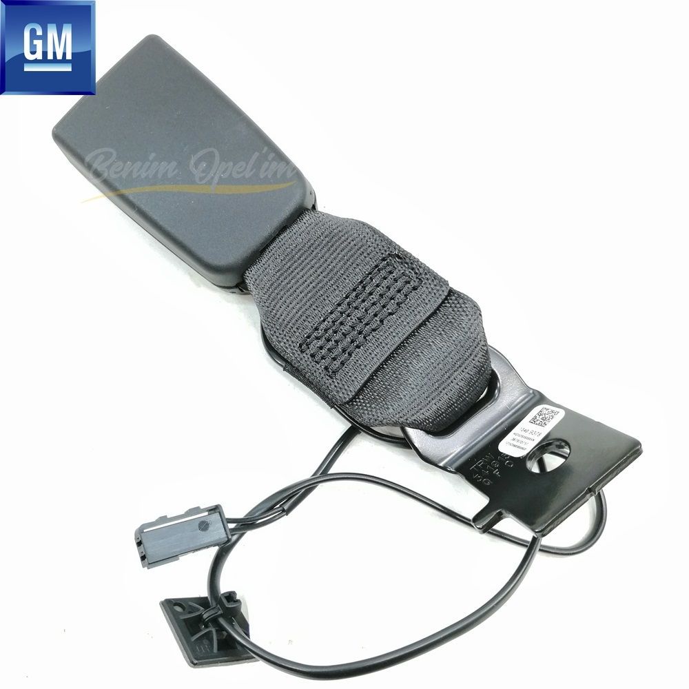 Opel Astra K Complete Right Rear Seat Belt Buckle Black GM Genuine 13409378