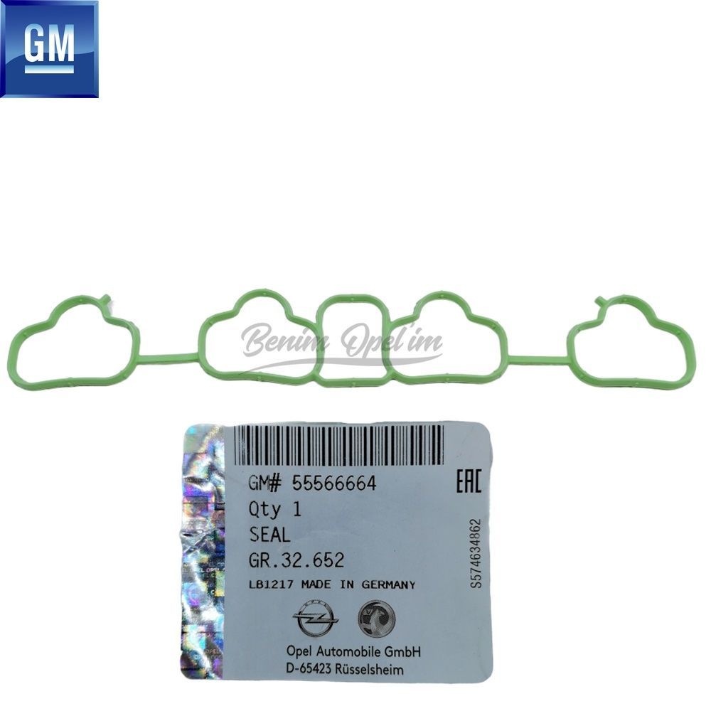 Product Code : 55566664 - Intake Manifold Gasket 1.4 Astra J, Corsa D E, Insignia A, Meriva B, Mokka, Zafira C, Trax, Adam GM Original 55566664 - 850096