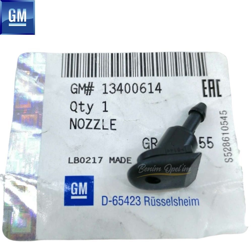 Product Code : 13400614 - Opel Astra K Rear Trunk Window Wiper Water Sprinkler Nozzle Black GM Original 13400614