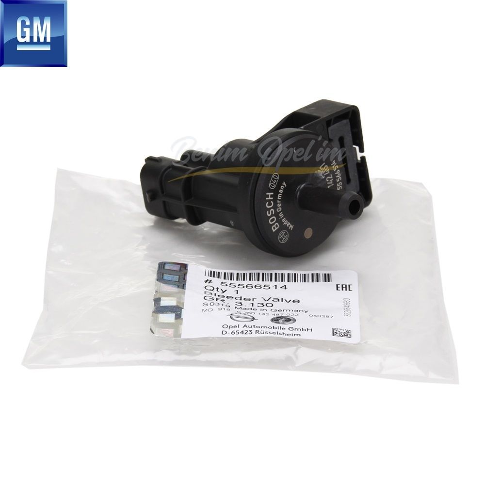 Fuel Evaporation Valve 1.2/1.4/1.4/1.6/1.8 Chevrolet Aveo T300, Cruze, Opel Astra J, Corsa D E, Meriva B GM Genuine 55566514 - 850093