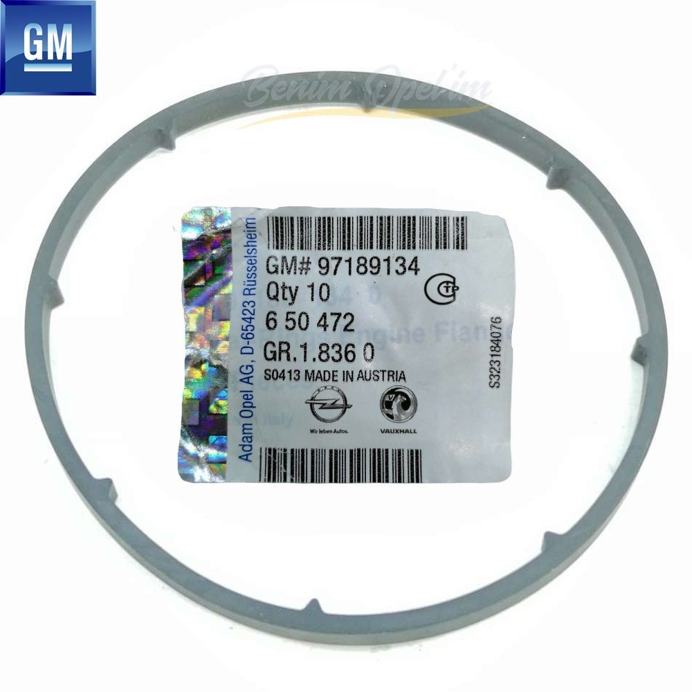 Product Code : 650472 - Oil Filter Cup Gasket 1.7 Diesel Opel Astra G, Zafira A, Corsa C, Meriva A GM Genuine 650472 - 97189134 - 97189134