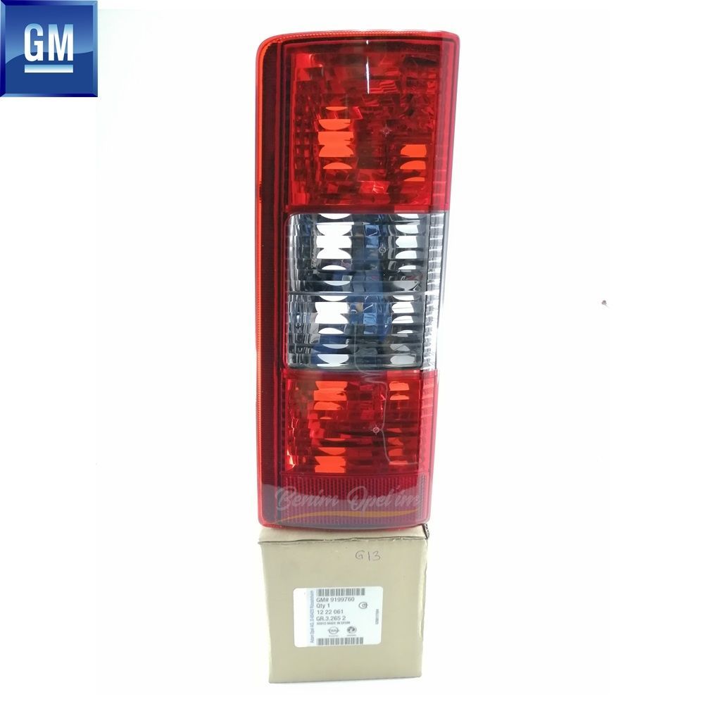 Product Code : 1222061 - Opel Combo C Left Rear Taillight Red White GM Original 1222061 - 9199760