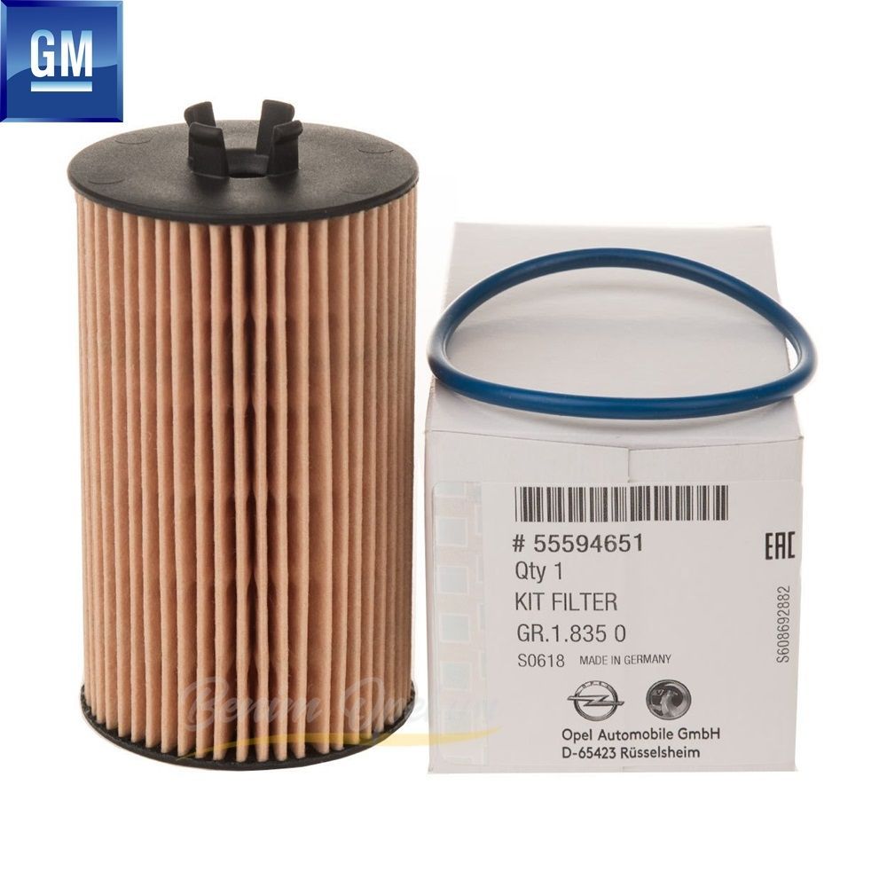 Product Code : 650172 - Oil Filter Petrol Opel Astra G, H J, Vectra C, Insignia A, Corsa C D E, Mokka, Meriva B, Zafira B, Chevrolet Aveo T300 GM Genuine 650172 - 55594651