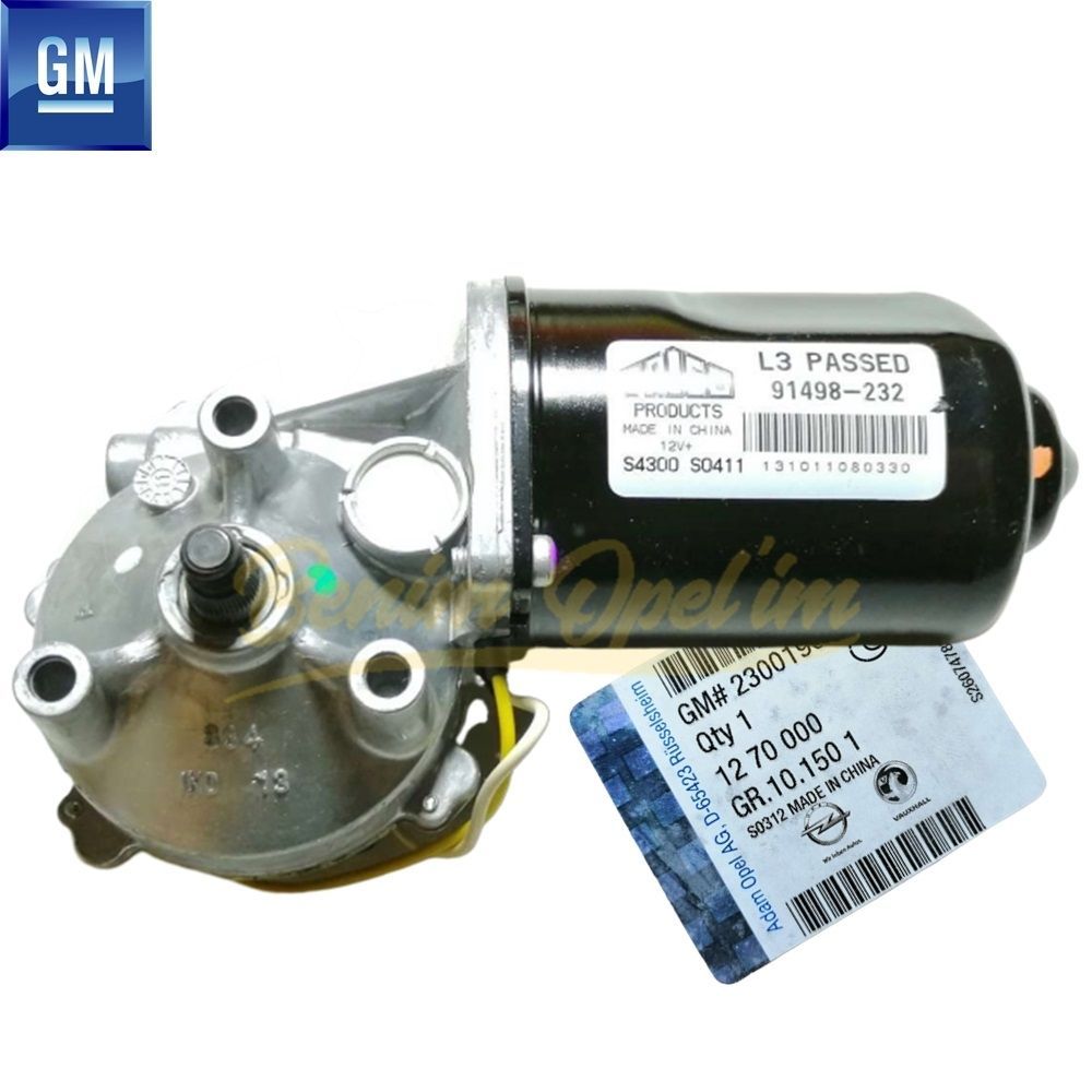 Opel Tigra B, Corsa C Complete Windscreen Wiper Motor GM Original 1270000 - 23001902