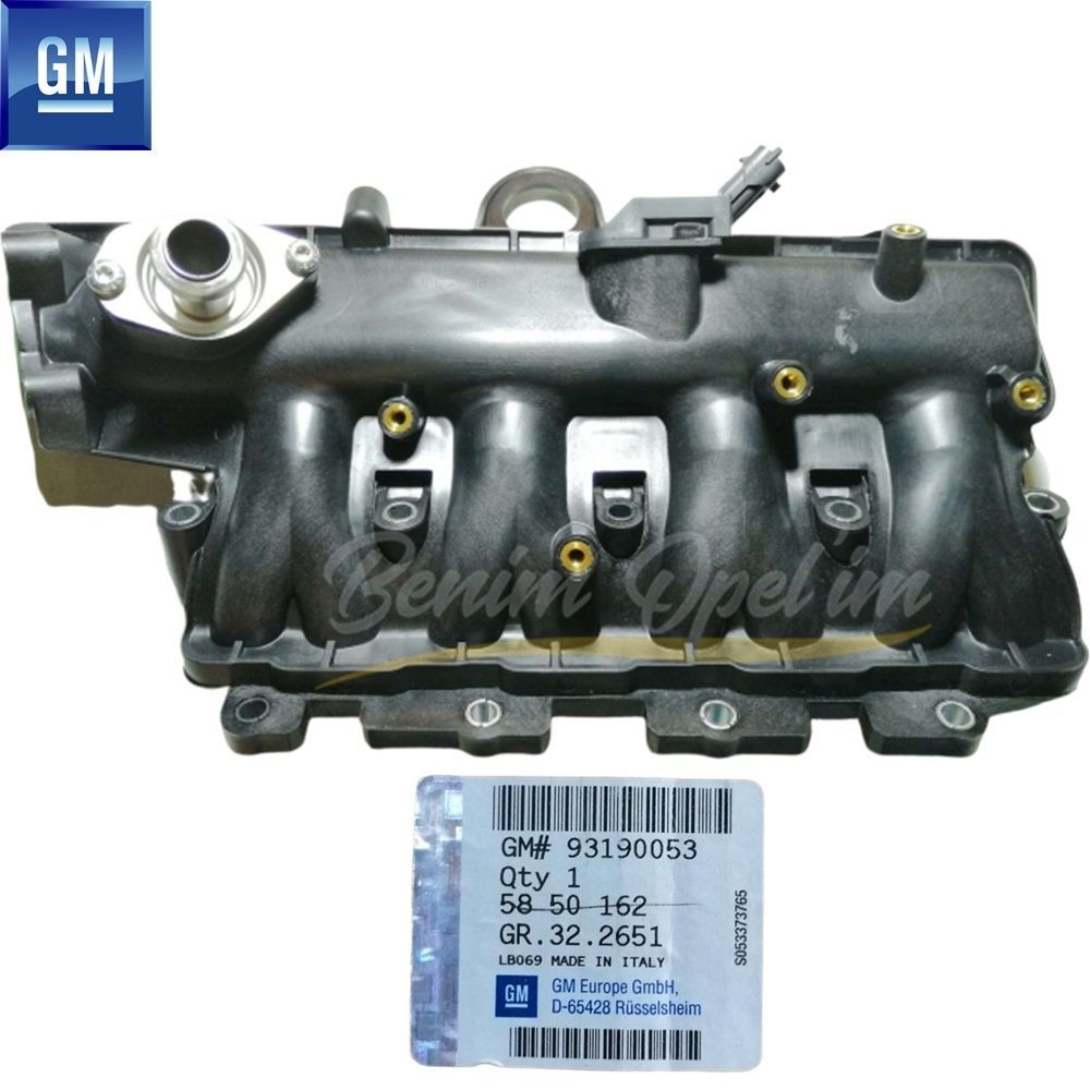 Product Code : 5850162 - Complete Intake Manifold 1.3 Diesel Z13DT Opel Corsa C, Corsa D, Meriva A, Tigra B GM Genuine 5850162 - 93190053 - 93190053