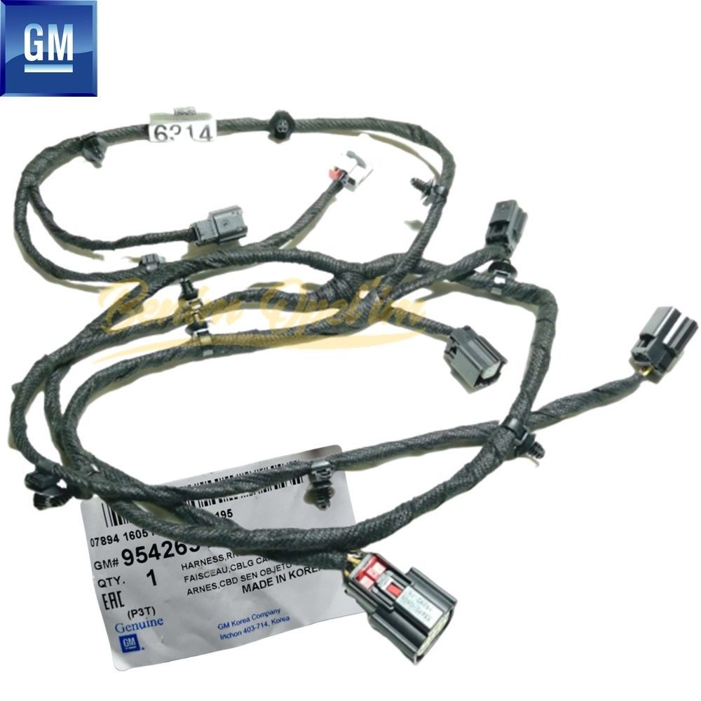 Opel Mokka, Mokka X Front Pilot Parking System And Rear Fog Lamp Wiring Harness GM Original 95426314