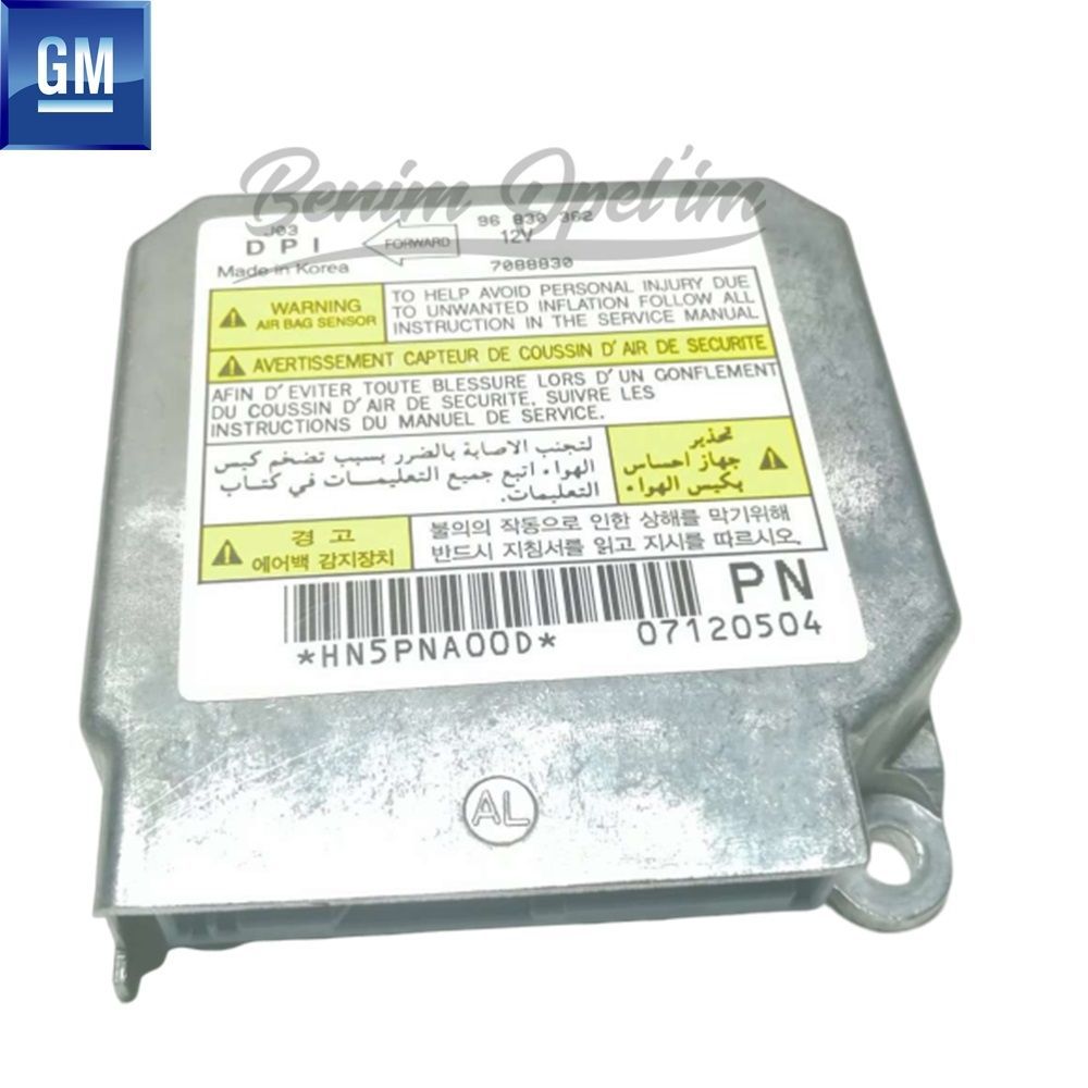 Chevrolet Lacetti Airbag Control Brain (Pn) GM Genuine 96830362