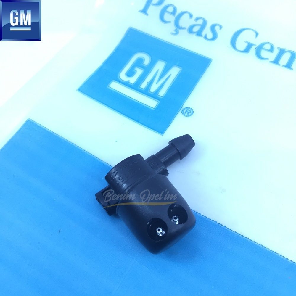 Opel Astra G Right Windscreen Wiper Water Sprinkler Nozzle Black GM Original 1451212 - 90588124 - 90588124