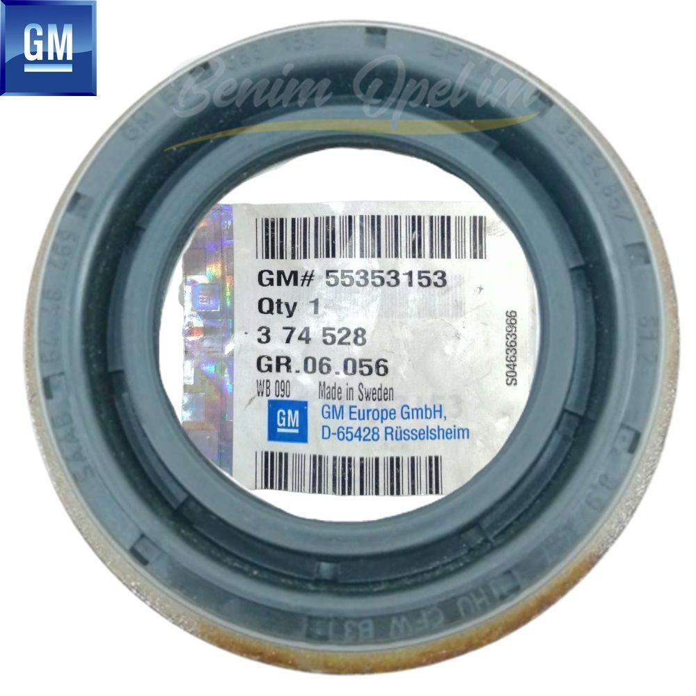 Product Code : 374528 - Opel Signum, Vectra C F35 Transmission Front Axle Seal GM Genuine 374528 - 55353153