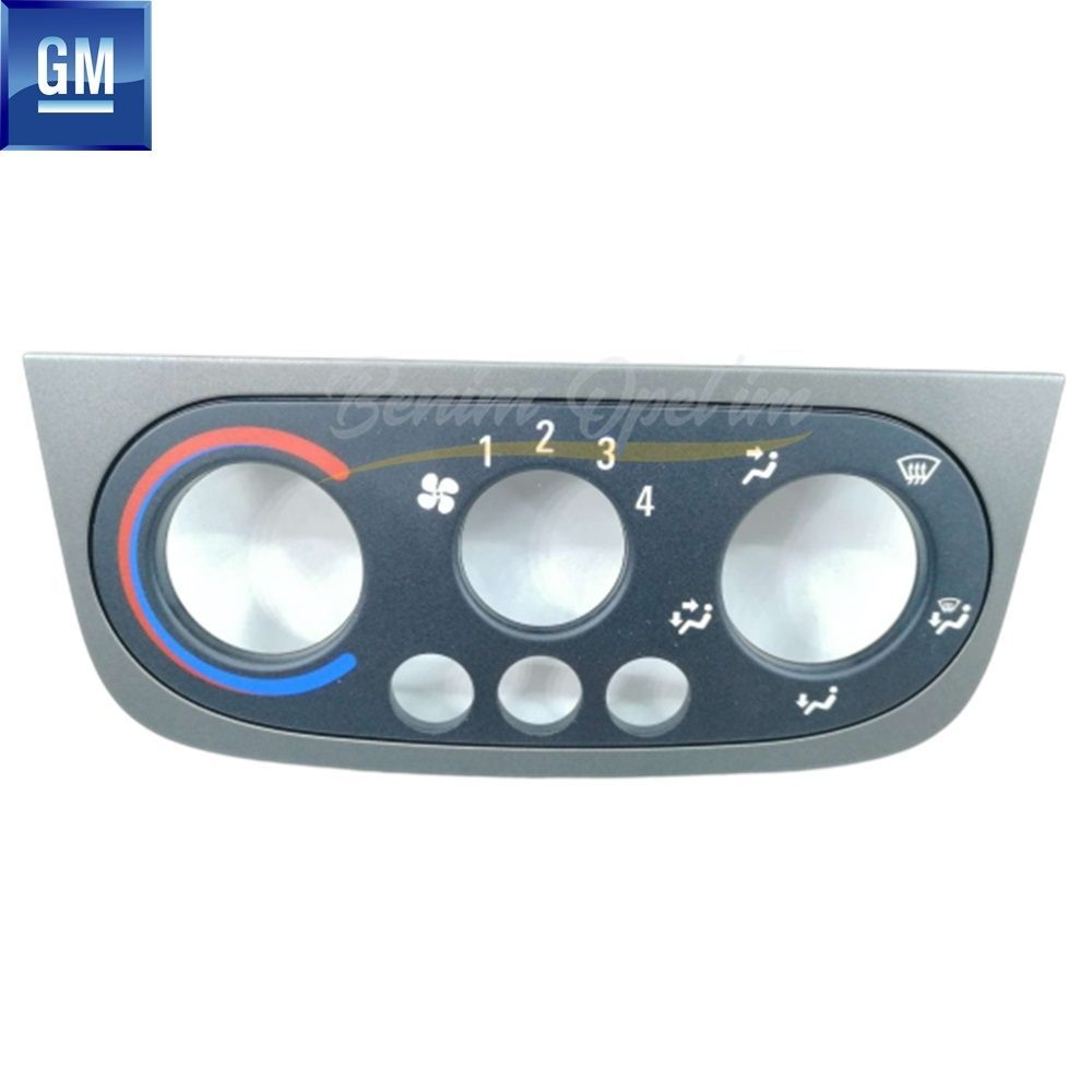 Heating Control Panel Frame Black Grey Opel Corsa C, Combo C, Tigra B GM Genuine 7209584 - 13189917