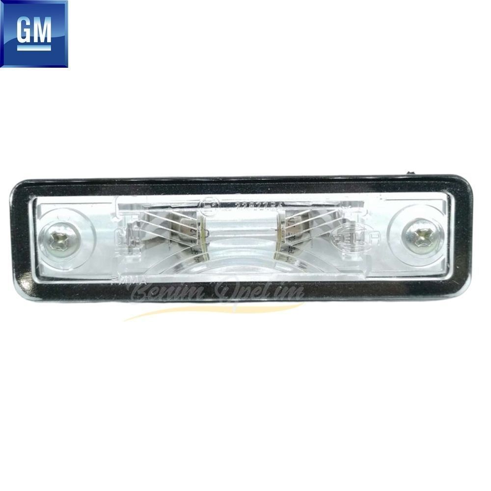 Complete Rear Number Plate Lamp Opel Vectra B Makeover Case, Combo C GM Original 1224119 - 9135535