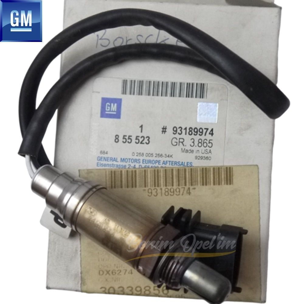 Front 1st Position Oxygen Sensor 1.4/1.6 Opel Astra G, Corsa C, Meriva A, Vectra C, Zafira A GM Genuine 855523 - 93189974