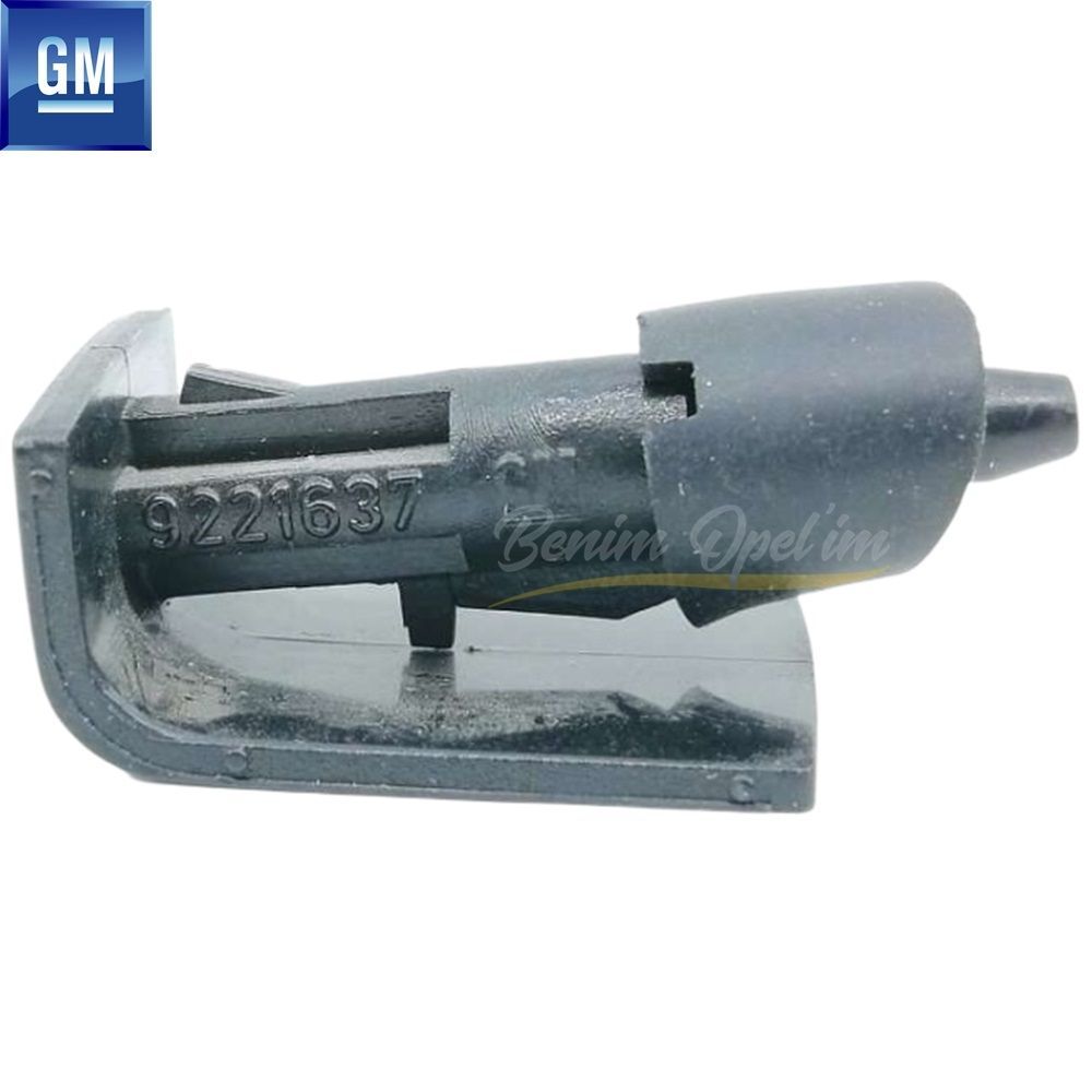 Opel Corsa C Opc Spoiler Rear Window Water Sprinkler Nozzle Black GM Original 1451225 - 24456350 - 24456350