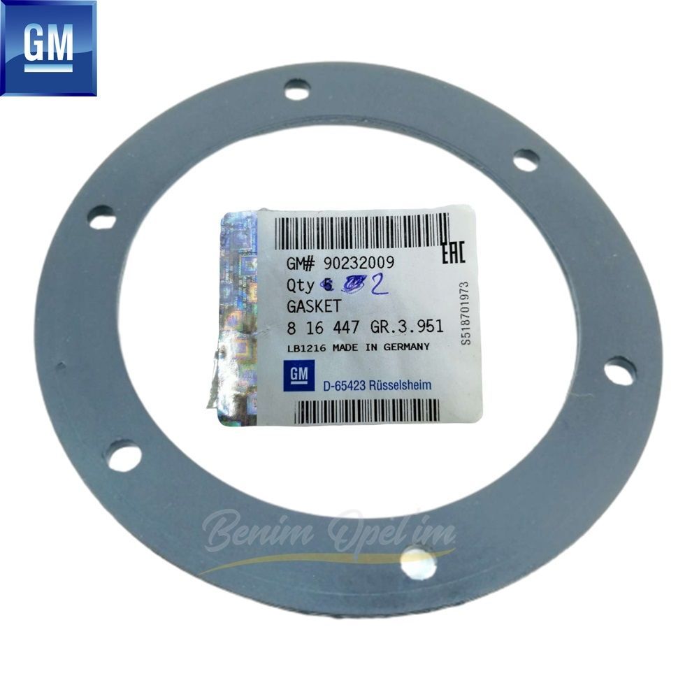 Fuel Pump Gasket Opel Astra F, Calibra, Corsa A, Omega A, Vectra A GM Genuine 816447 - 90232009