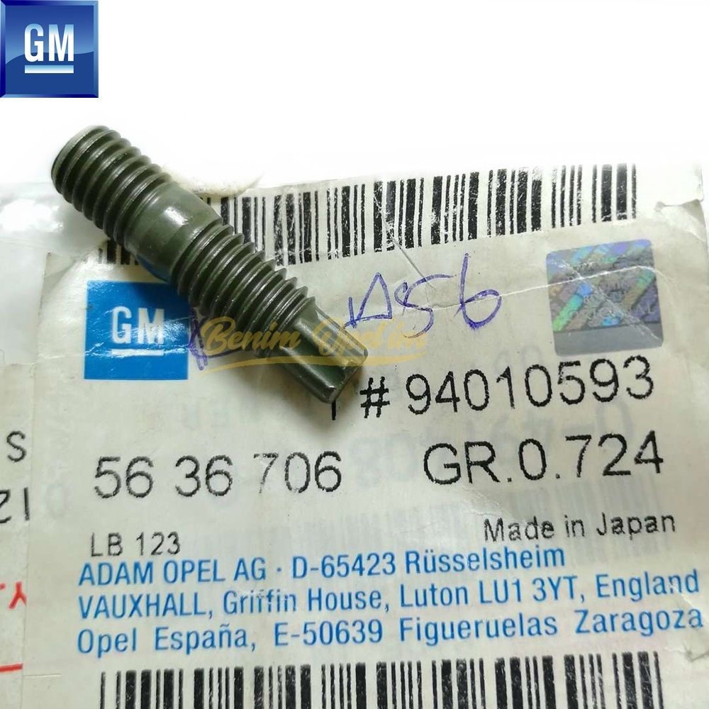 Product Code : 5636706 - Tensioner Bolt M8X33 Opel Astra G, Astra H, Zafira A, Meriva A, Corsa B, Corsa C, Tigra A GM Genuine 5636706 - 94010593