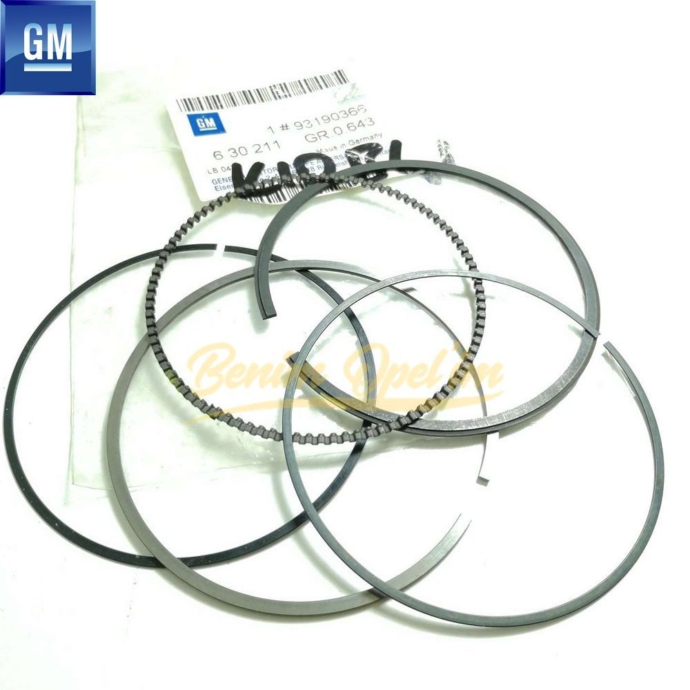 Piston Ring Set 79.042, 79.058mm (Code: 05) 1.6 XER Engine Opel Insignia A, Mokka, Zafira B, Astra H GM Genuine 630211 - 93190366