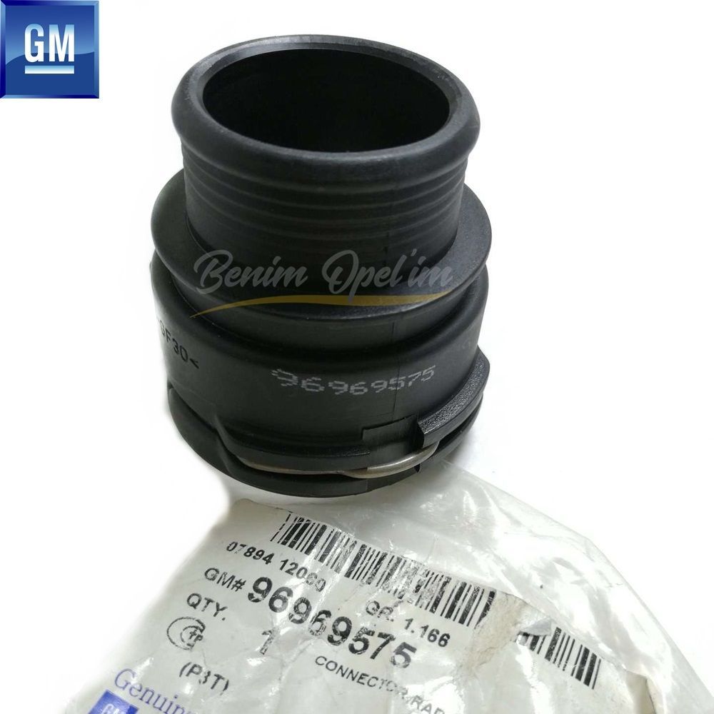 Product Code : 96969575 - Chevrolet Aveo T300 Radiator Hose Fitting GM Genuine 96969575