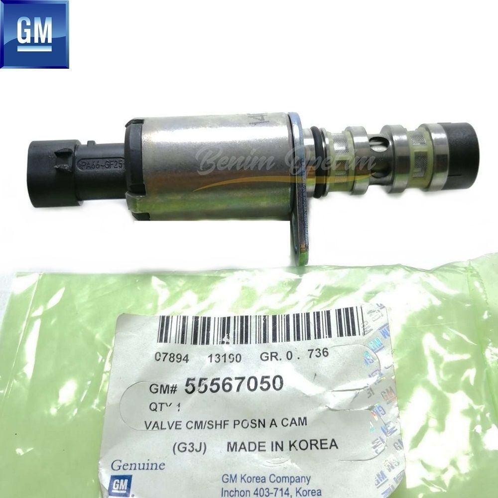 Camshaft Solenoid Valve 1.6/1.8 Insignia A, Zafira A B, Astra H J, Mokka, Vectra C, Aveo, Trax, Cruze GM Genuine 55567050 - 12992408