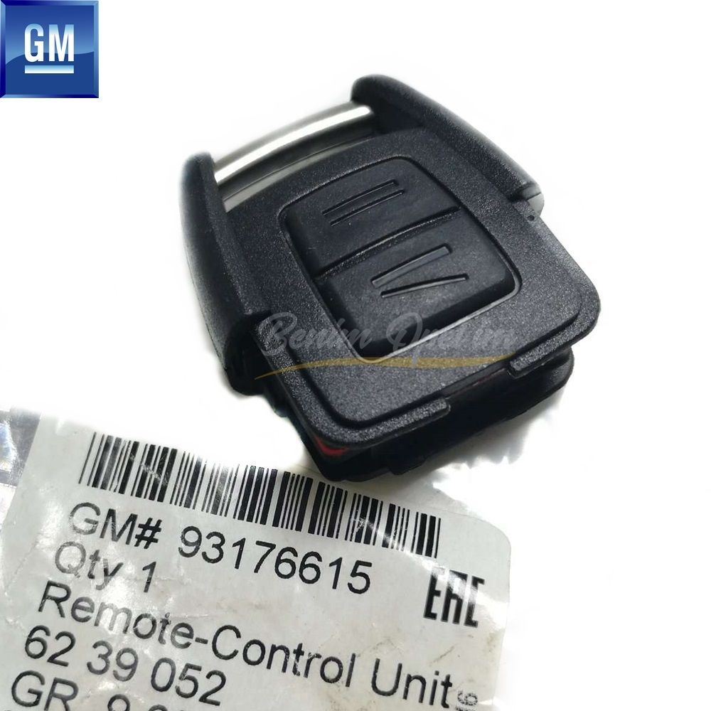 Product Code : 6239052 - Opel Astra G, Zafira A Complete Remote Control Black 433Mhz GM Original 6239052 - 93176615