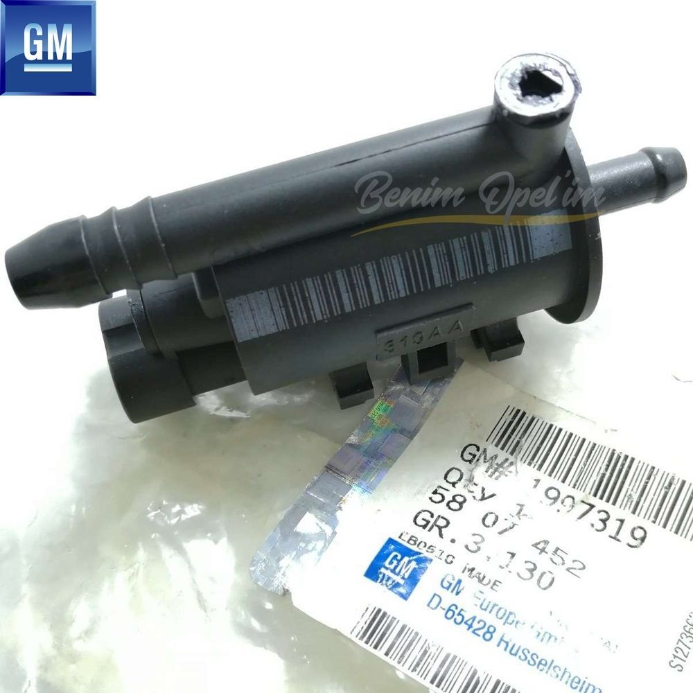 Product Code : 5807452 - Fuel Tank Evaporator Valve 1.4/1.6/1.8/2.2 Opel Vectra C, Astra G, Zafira A, Meriva A, Corsa C GM Genuine 5807452 - 1997319