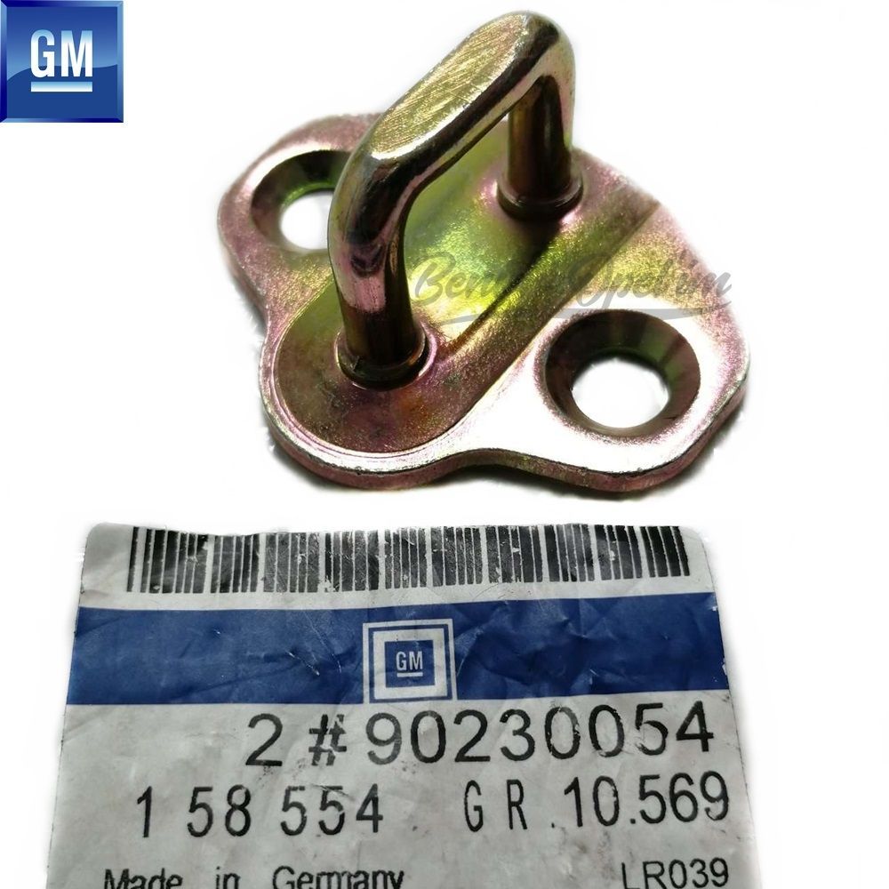 Door Lock Striker Front Rear Compatible Opel Omega A, Omega B, Calibra, Corsa B, Tigra A, Astra F, Vectra A GM Genuine 158554 - 90230054