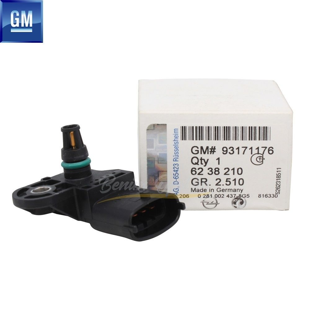 Map Intake Manifold Sensor 1.3/1.4/1.7/2.0 Opel Corsa D, Vectra C, Frontera B, Astra G H, Zafira A B GM Genuine 6238210 - 93171176