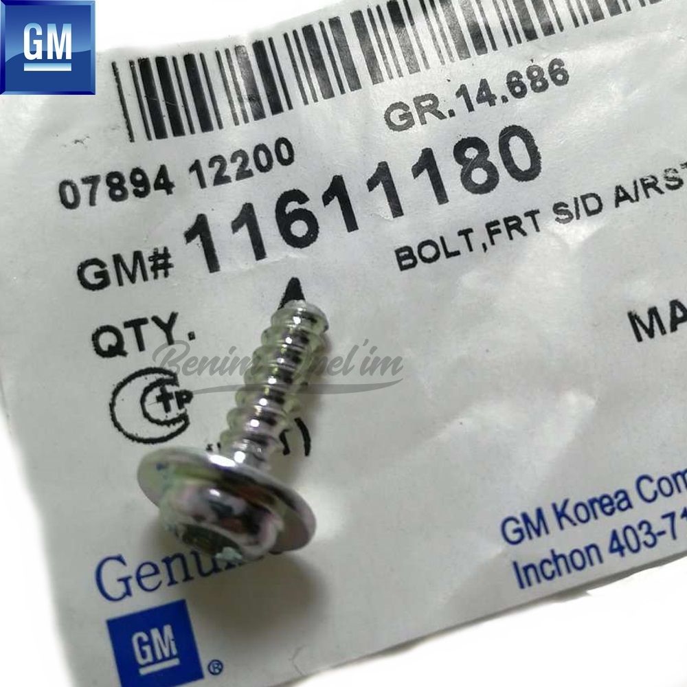 Hexagonal Front Chest Bolt M4 X 1.46 X 13.55mm GM Original 11611180 - 2001382