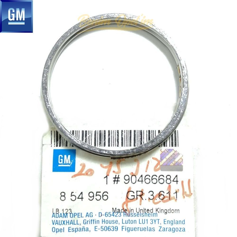 Front Exhaust Throat Gasket 1.2/1.6/1.7 Opel Meriva A, Corsa C, Astra G, Astra F, Zafira A GM Genuine 854956 - 90466684