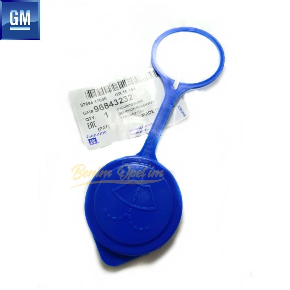 Product Code : 96843232 - Chevrolet Aveo T200, Aveo T255 Wiper Water Tank Cover Blue GM Original 96843232