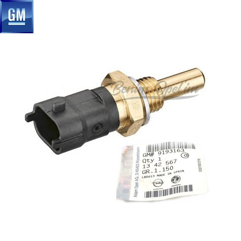 Engine Water Temperature Sensor 1.4/1.6 Opel Astra G H, Zafira A B, Meriva A, Vectra B C, Corsa C GM Genuine 1342567 - 9193163