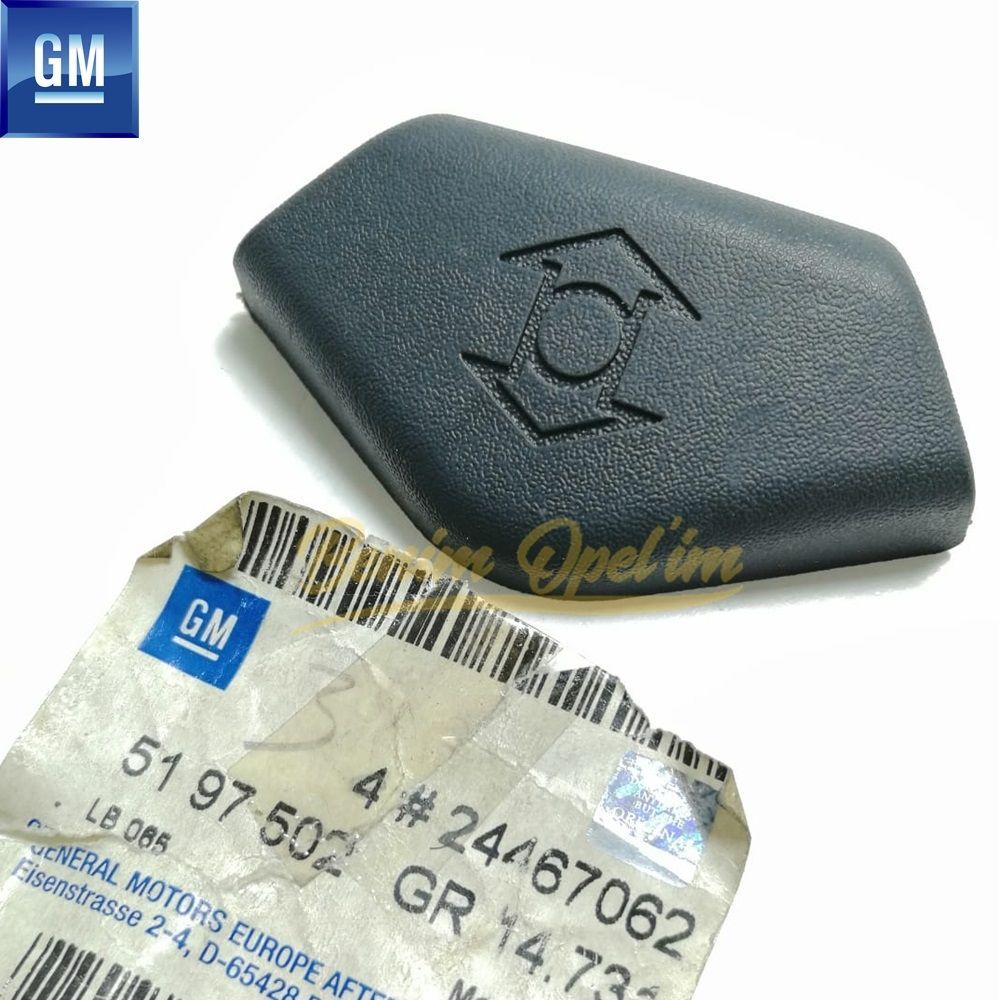 Opel Vectra C, Signum Seat Belt Bolt Concealment Cover Smoked GM Original 5197502 - 24467062