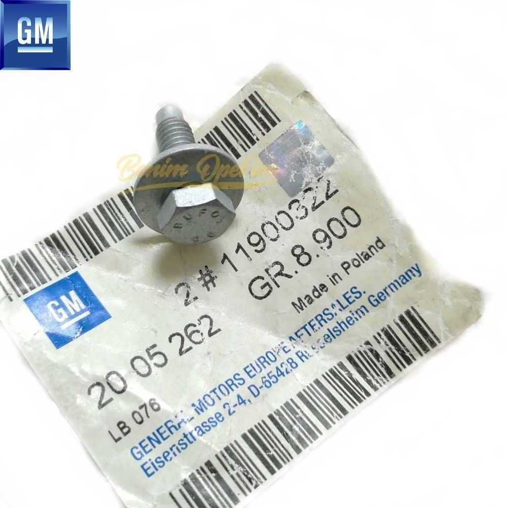 Product Code : 2005262 - 6 Corner Fender Bolt M6X16mm. GM Genuine 2005262 - 11900322