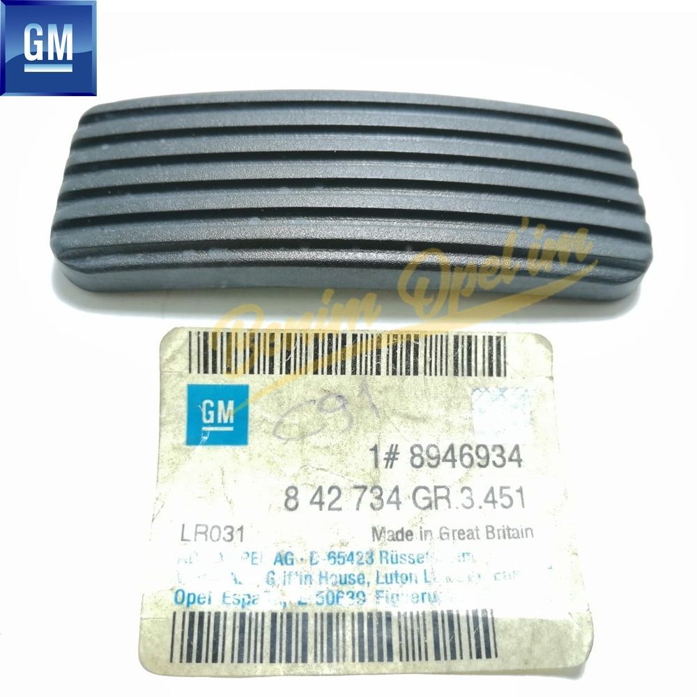 Accelerator Pedal Rubber Opel Corsa B, Tigra A, Calibra, Astra F, Vectra A GM Genuine 842734 - 8946934