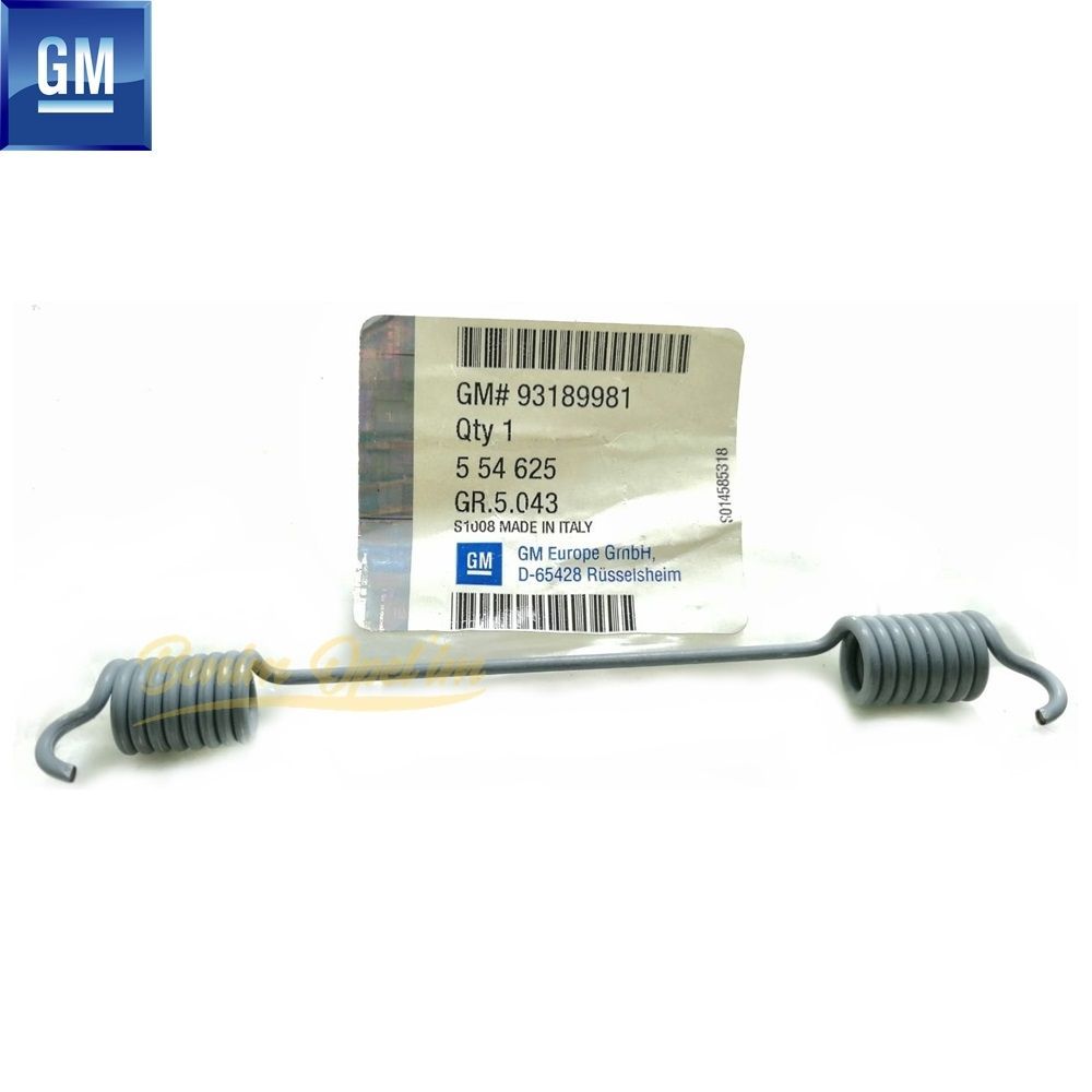 Rear Brake Pad Retraction Spring Opel Astra H, Corsa D, Corsa E, Adam GM Genuine 554625 - 93189981