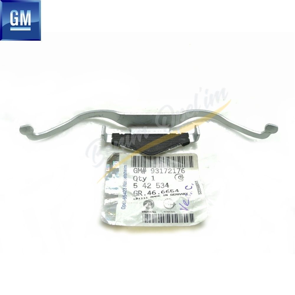 Product Code : 542534 - Opel Vectra C, Signum Front Brake Spring 1.6/1.8/1.9/2.0 GM Genuine 542534 - 93172176