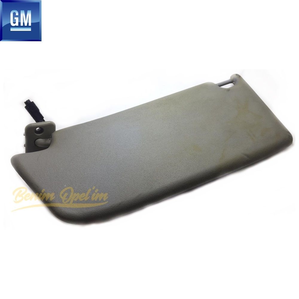 Opel Astra H Right Sun Visor With Lights And Mirror Grey GM Genuine 1437070. - 13233498.