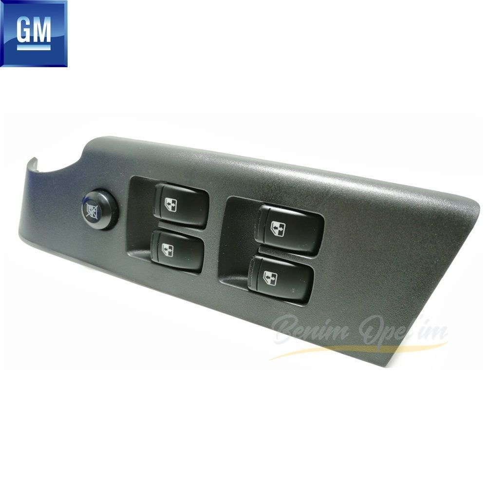 Product Code : 96652180 - Chevrolet Aveo T250, Aveo T255 Left Front 4-way Window Lift Switch Black GM Genuine 96652180