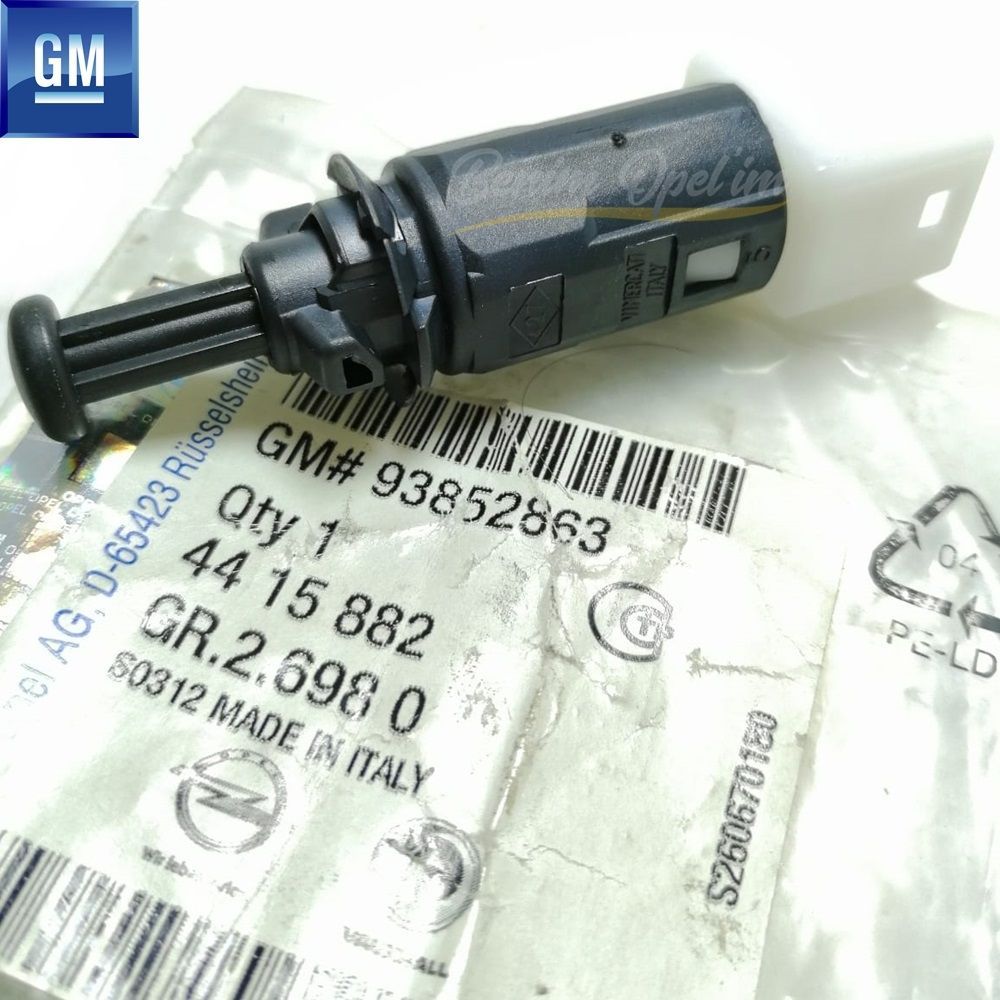 Opel Vivaro A, Renault Trafic Brake Switch White (2007 And Later) GM Genuine 4415882 - 93852863