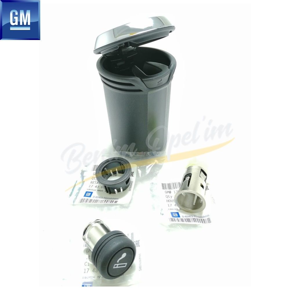 Product Code : 1743357 - Ashtray Set Black Chrome Opel Insignia A, Astra J, Zafira C, Meriva B GM Genuine 1743357 - 22761214