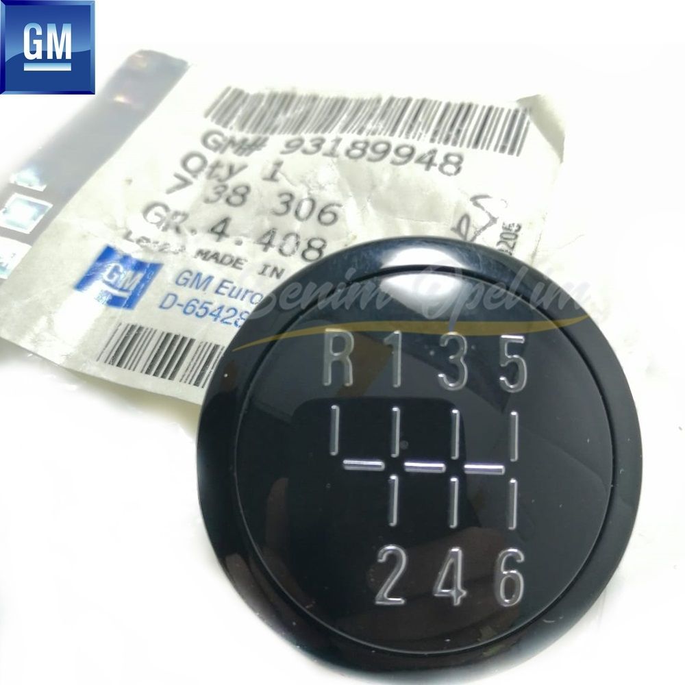 Product Code : 738306 - Opel Corsa D, Corsa E 6 Forward Gear Knob Plate Black GM Genuine 738306 - 93189948 - 93189948