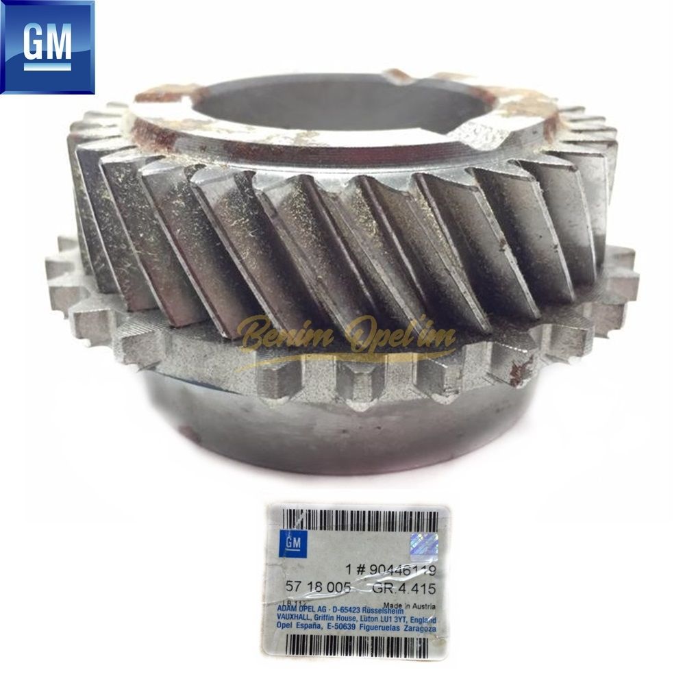 31 Gear 5th Gear Gear (F15, F17 Transmission) Opel Corsa C, Vectra B C, Astra F G, Zafira A GM Genuine 5718005 - 90446119