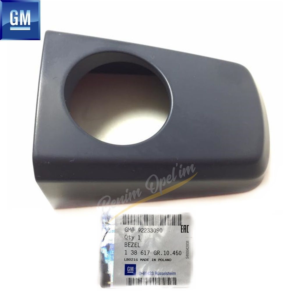 Product Code : 138617 - Left Front Door Handle Lock Frame Liner Opel Mokka, Zafira C, Astra J, Insignia A, Meriva B, Chevrolet Cruze, Trax, Aveo T300 GM Genuine 138617 - 92233090