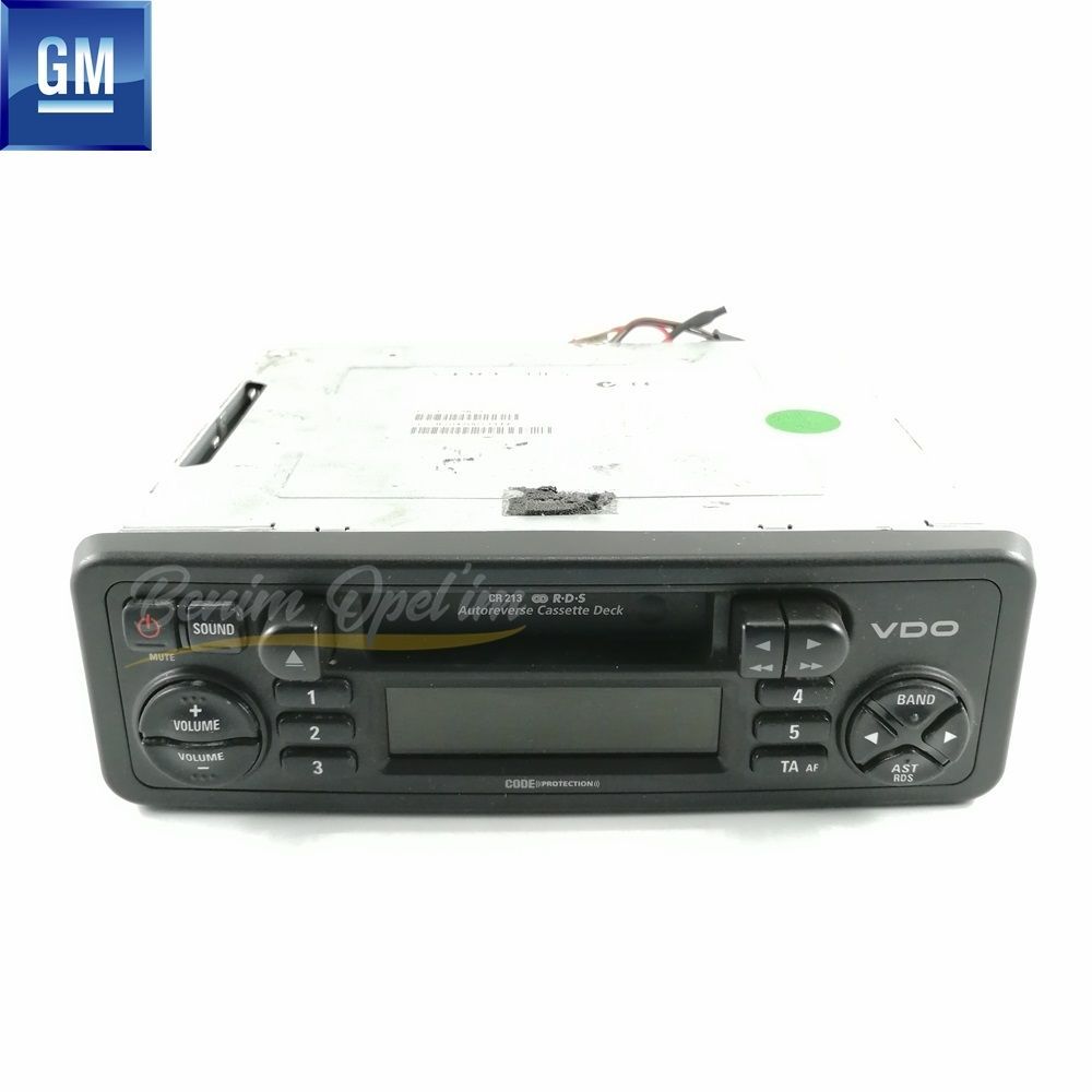 Product Code : 4414980 - Complete Radio And Cassette Player Tape Black Opel Astra G, Zafira A, Movano A, Vivaro A, Renault Master, Trafic GM Original 4414980 - 93179342