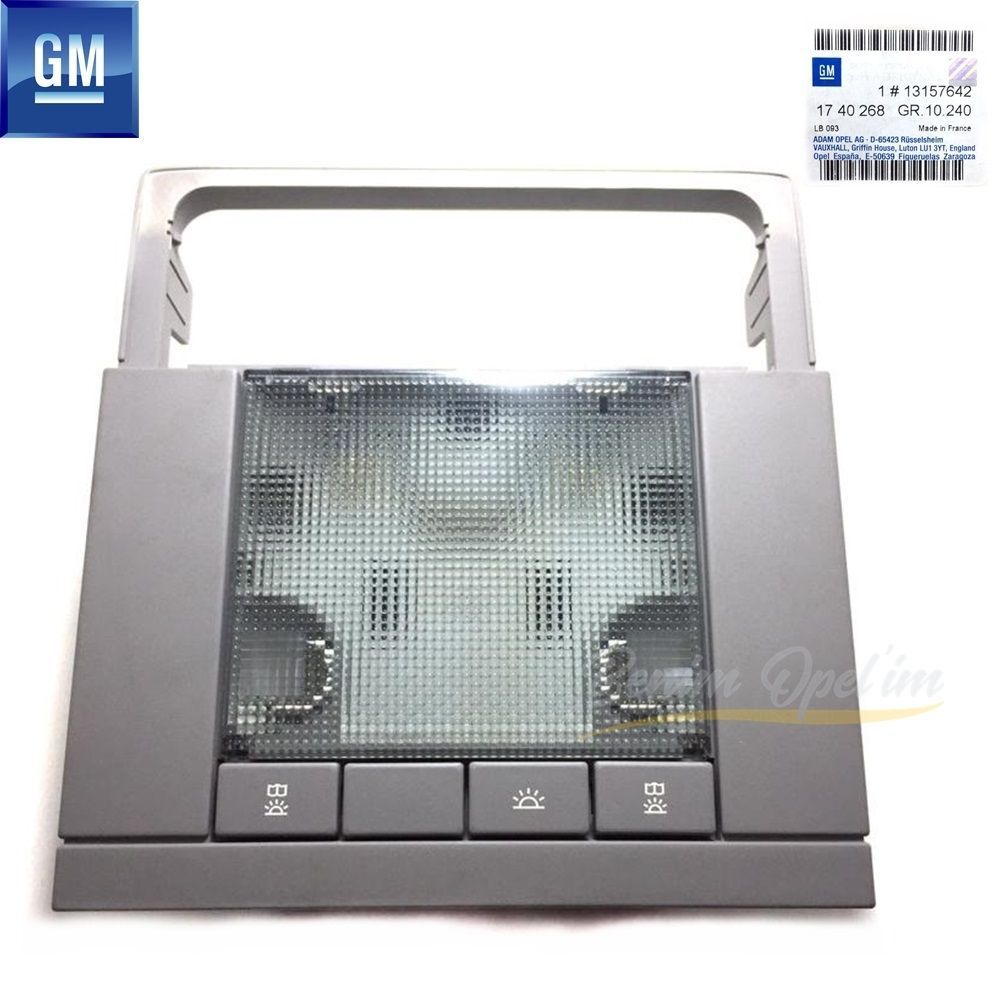 Product Code : 1740268 - Opel Signum 3 Button Front Roof Lamp Grey GM Original 1740268 - 13157642