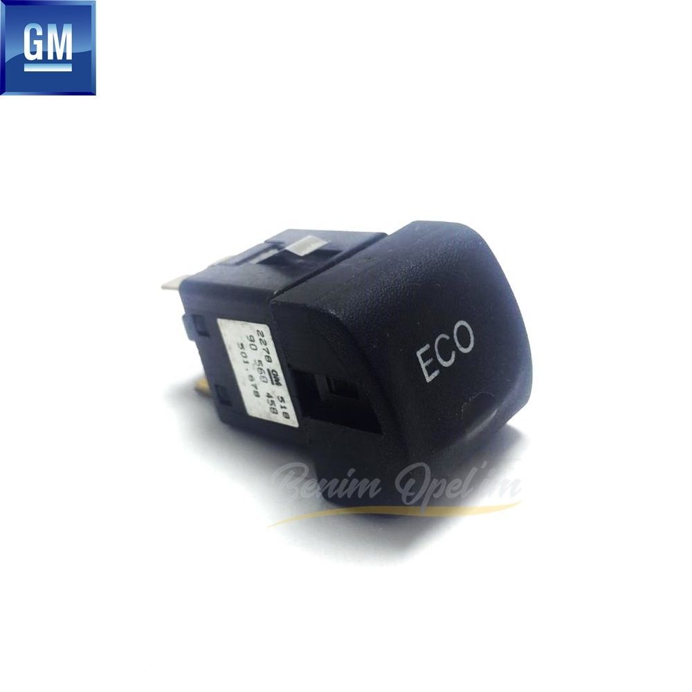 Opel Vectra B Digital Air Conditioner Eco Button Black (1996-1999) GM Genuine 1239056 - 90436829