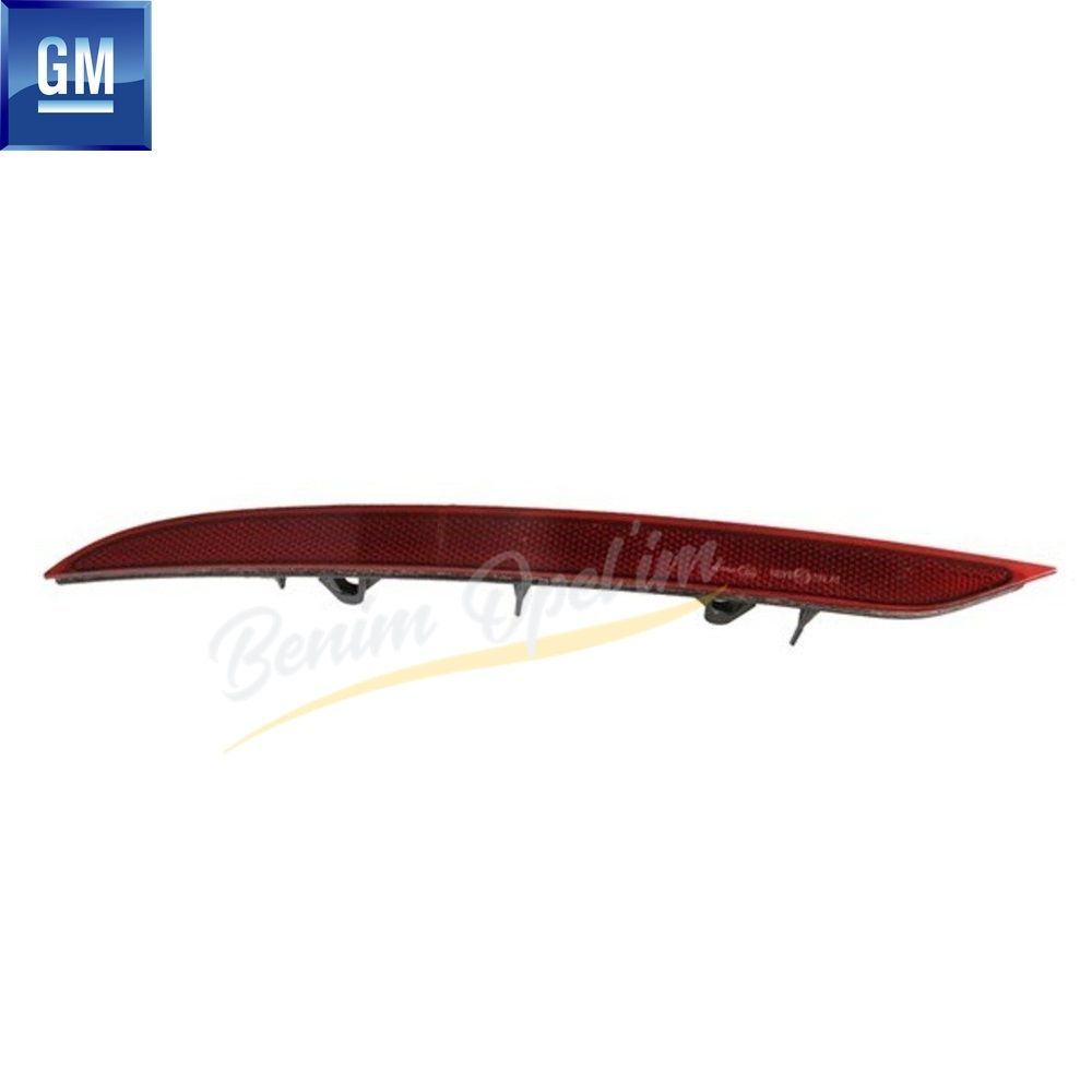 Opel Astra K Left Rear Bumper Reflector Red GM Original 13460918 - 39047428