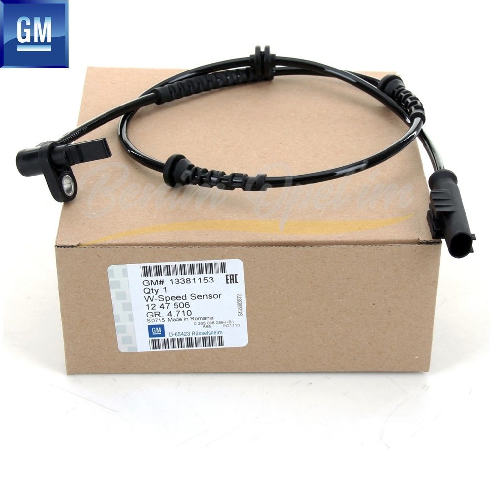 Opel Corsa D Corsa E 2 Plug Front Abs Sensor GM Genuine 1247506 - 93191478