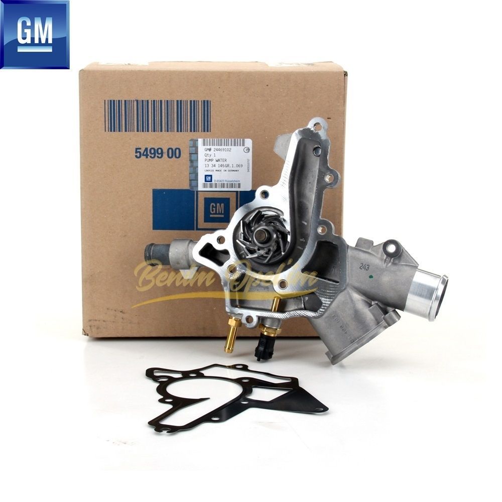 Product Code : 1334145 - Complete Recirculation Water Pump (Z10XEP Z12XEP Z14XEP) Opel Astra G, Zafira A, Astra H, Corsa C, Combo C, Corsa D, Meriva A, Tigra B GM Genuine 1334145 - 24469102