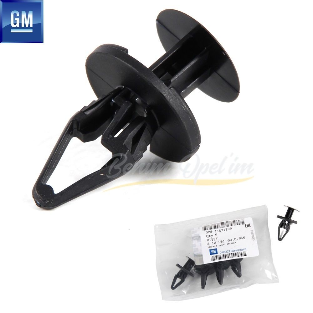 Product Code : 212951 - Opel Insignia A, Zafira C Hood Clip Black GM Genuine 212951 - 11571109