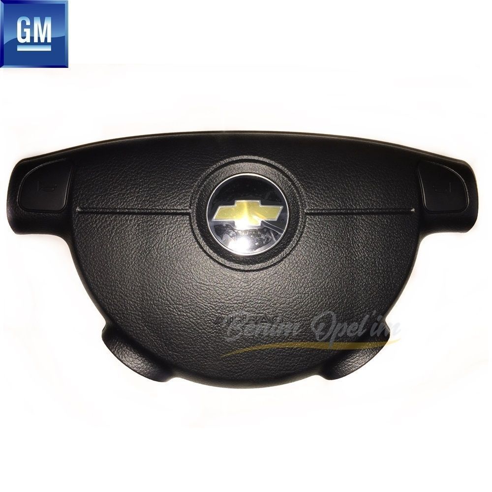 Product Code : 95481316 - Chevrolet Aveo, Kalos Complete Steering Wheel Airbag Cover Black GM Original 95481316 - 96802765